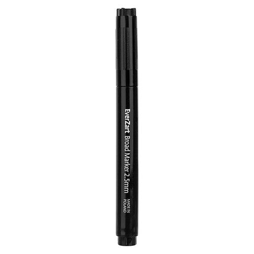 Zart EverZart Permanent Marker Black 1.5-2.5mm Tip Pack of 20. EverZart permanent markers arranged showing ergonomic barrel design.