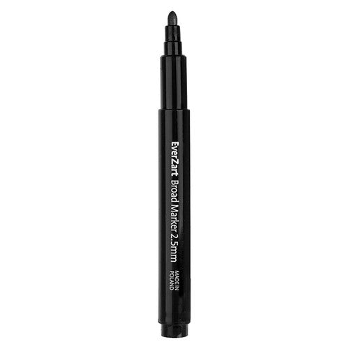 Zart EverZart Permanent Marker Black 1.5-2.5mm Tip Pack of 20. Pack of 20 Zart EverZart black permanent markers suitable for multiple surfaces.