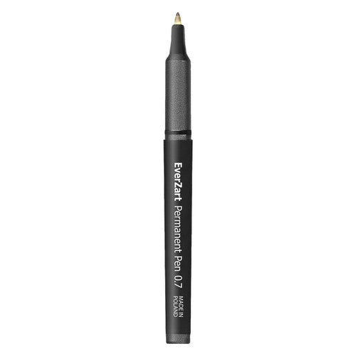 Zart EverZart Permanent Pen Black 0.7mm Tip Pack of 20. Close-up of the 0.7mm nib on the Zart EverZart permanent pen.