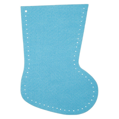 Close-up of assorted coloured felt stockings from the Zart 20-pack