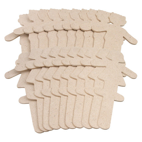 Zart Fibreboard Figures pack of 30 male and female figures 17cm high