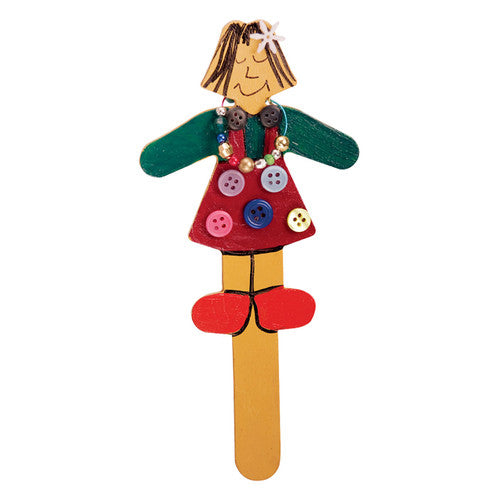 Children decorating Zart fibreboard figures in a classroom setting
