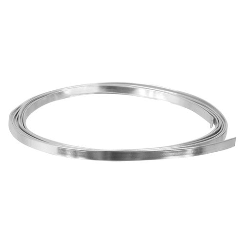 Zart Flat Silver Armature Wire 50m. Zart 5mm flat silver armature wire on a 50-metre roll for wire sculpture projects.