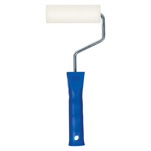 Zart 100mm foam roller with plastic handle shown from the side