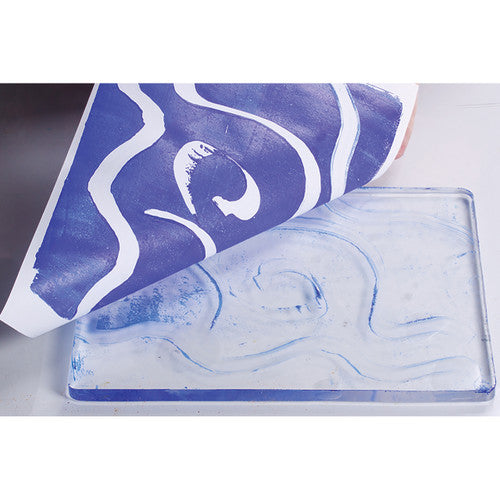 Zart Gel Press Printing Plate 30 x 37cm (12 x 14"). Finished monoprint artwork created using the Zart Gel Press Printing Plate 30 x 37cm.