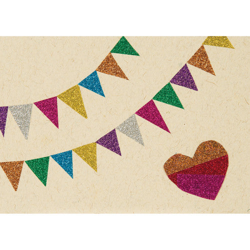 All eight Zart glitter washi tape colours arranged in a row