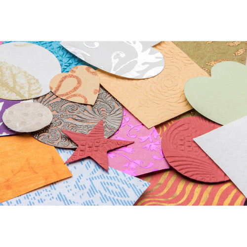 Zart handmade collage shapes 500g assortment in mixed colours and patterns