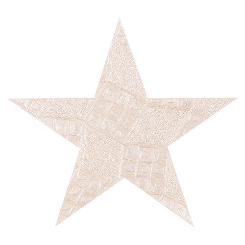 Zart Handmade Paper Stars Christmas Colours Pack of 100. Assorted festive paper stars spread out showing all four Christmas colours.