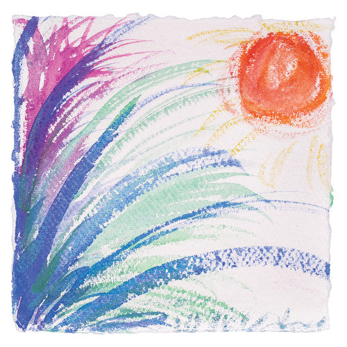 Pack of 10 Zart recycled cotton watercolour paper sheets, square format, 30x30cm