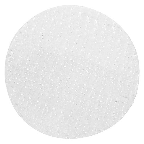 Zart Hook Fastener Dots Pack of 126. Zart 22mm self-adhesive hook fastener dots pack of 126 shown from above.