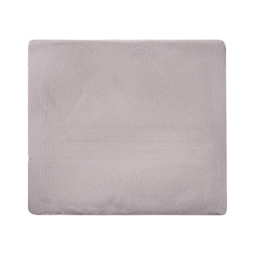 Zart Kneadable Art Eraser shown flat, measuring 38 x 43mm with 8mm thickness