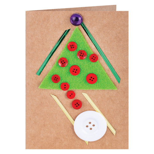 Zart Kraft Cards and Envelopes Pack of 20. Decorated Zart kraft card with hand-drawn artwork as an example