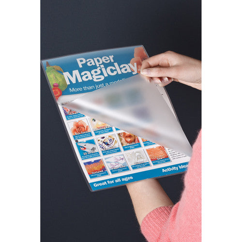 Zart Laminating Pouches A3 Pack of 100. Close-up of Zart A3 laminating pouch showing clear protective film
