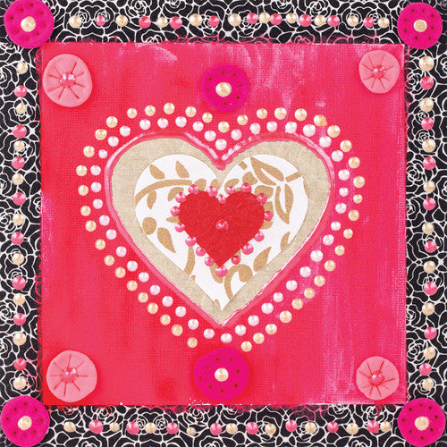 Magnetic canvas board attached to a whiteboard displaying painted artwork