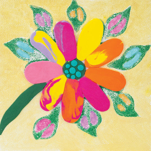 Child painting on a Zart magnetic canvas board with acrylic colours