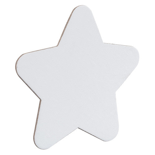 Zart Magnetic Canvas Board 15 x 15cm Star Set of 4. Zart star-shaped magnetic canvas board 15x15cm set of 4 on white background.