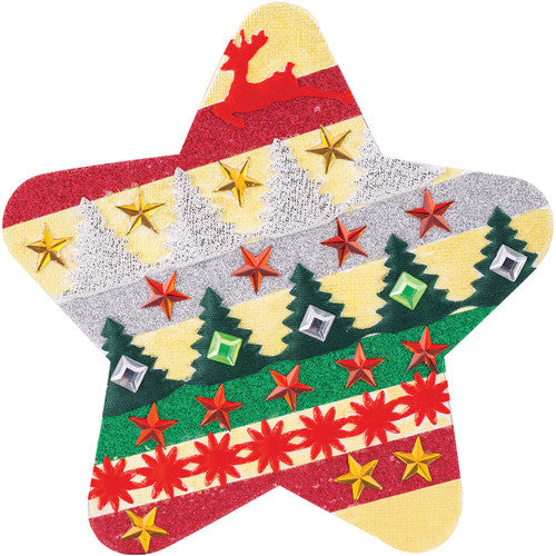 Zart Magnetic Canvas Board 15 x 15cm Star Set of 4. Magnetic back of Zart star canvas board suitable for metal surfaces.