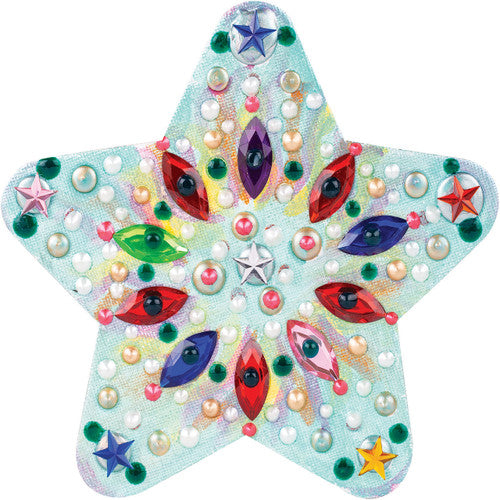 Zart Magnetic Canvas Board 15 x 15cm Star Set of 4. Set of 4 Zart star magnetic canvas boards arranged together.