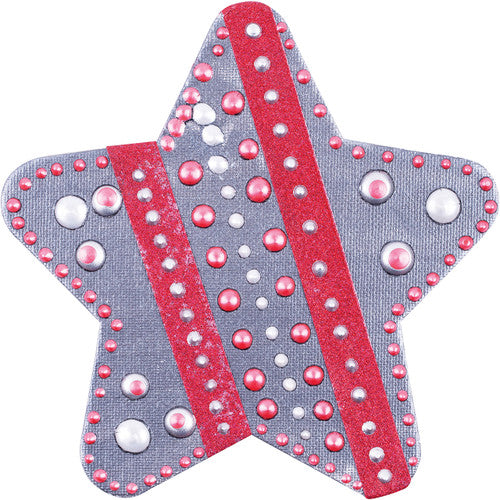 Zart Magnetic Canvas Board 15 x 15cm Star Set of 4. Single Zart star magnetic canvas board showing dimensions of 15 x 15cm.
