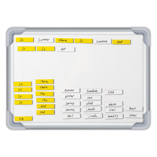 Zart A3 magnetic whiteboard mounted on a wall using the two attached hooks
