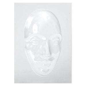 Zart Mask Mould Face Female 21cm. Zart 21cm clear plastic female face mask mould for art and craft projects.