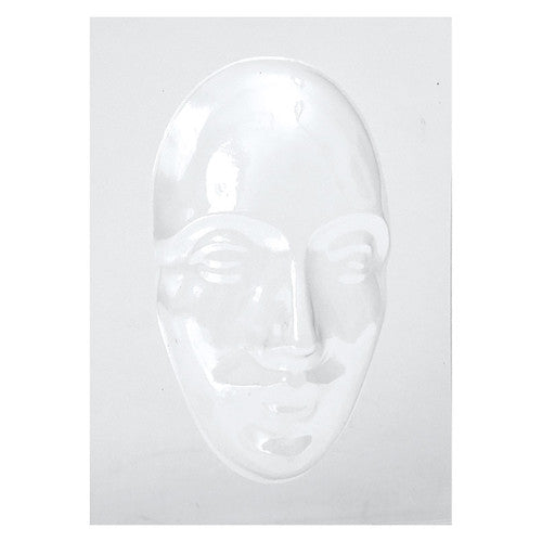 Zart Mask Mould Face Female 21cm. Zart 21cm clear plastic female face mask mould for art and craft projects.