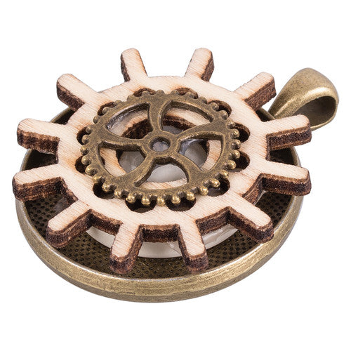 Assorted metal gears displayed on a white background