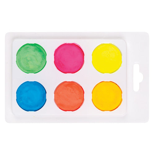 Zart Mini Poster Colours Fluoro palette open and ready for use with a brush