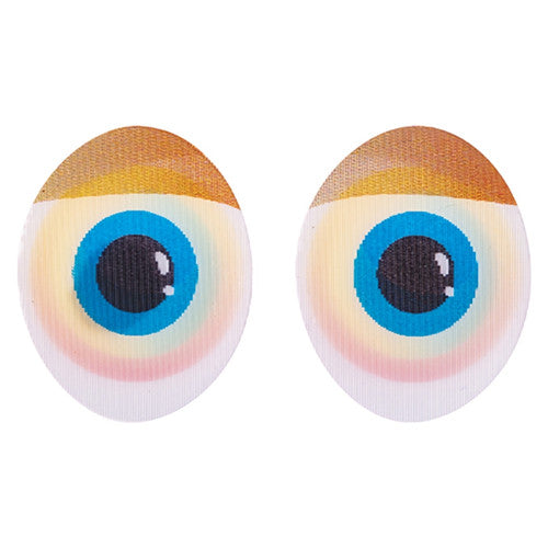 Zart Moving Eyes Stickers applied to a craft puppet to show animated eye effect