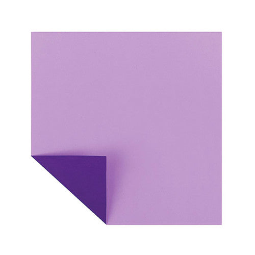 Close-up of two-toned double-sided origami paper squares showing colour combinations