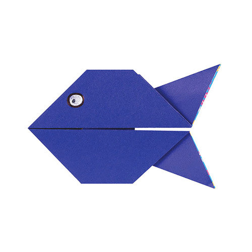 Zart origami paper open case displaying 10 assorted colour combinations