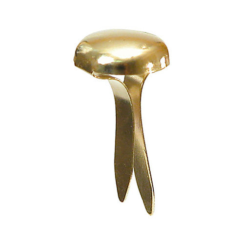 Zart Paper Fasteners 11mm Pack of 100. Zart 11mm brass split pin paper fasteners, pack of 100, shown in a pile on a white background.