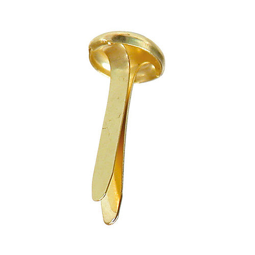 Zart Paper Fasteners 19mm Pack of 100. Zart 19mm brass paper fasteners pack of 100 shown in packaging.