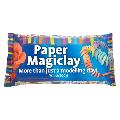 Zart Paper Magiclay White 200g flat pack on a white background