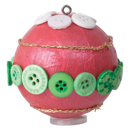 Zart Papier Mache Baubles 60mm Pack of 9. Decoupage-decorated Zart papier mache baubles hanging as tree ornaments