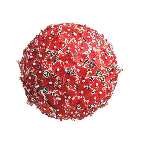 Close-up of a 125mm white poly ball suitable for model making and classroom craft projects