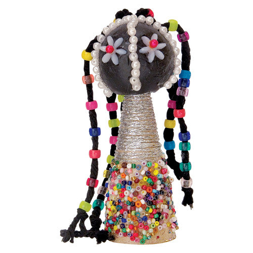 Close-up of Zart assorted pony beads scattered to display the 9mm diameter and large 5mm threading hole