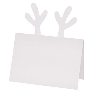 Zart Pop-Up Reindeer Cards pack of 10 white folded cards displayed flat