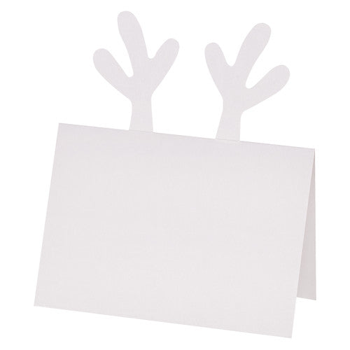 Zart Pop-Up Reindeer Cards pack of 10 white folded cards displayed flat