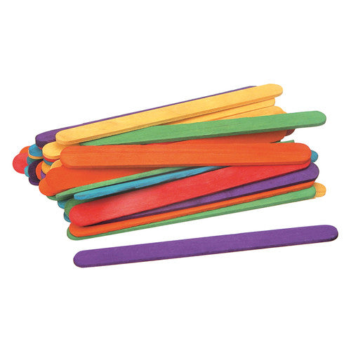 Bulk pack of 500 Zart coloured popsticks suitable for craft and classroom use