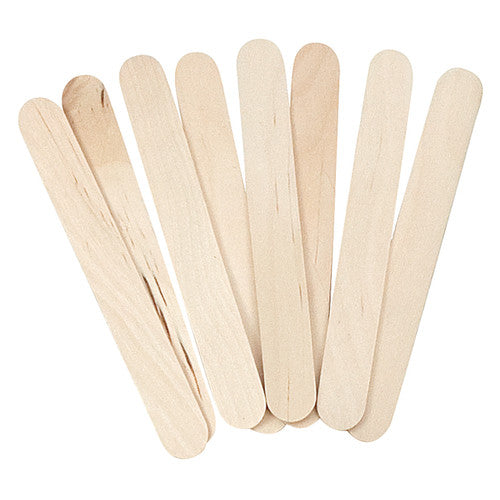 Pack of 100 Zart giant popsticks laid flat showing quantity