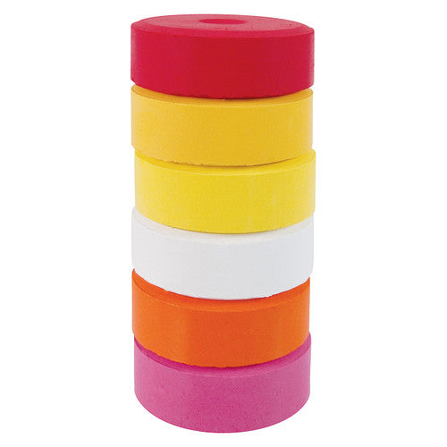 Zart warm poster colour palette refill pucks, set of 6, each 44mm diameter
