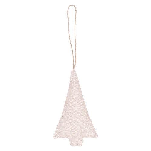 Assorted calico ornaments decorated with fabric paint and embellishments