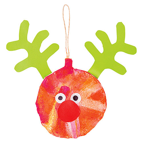 Group of ten white calico round baubles laid flat, ideal for school craft workshops