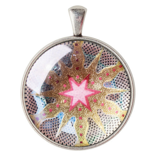Zart round cabochon settings used in a classroom craft activity