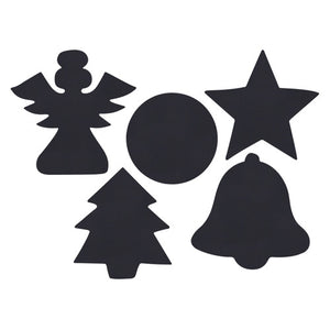 Zart Scratch Christmas Shapes pack of 30 with wooden scratch tools