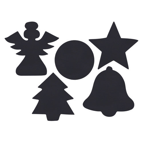 Zart Scratch Christmas Shapes pack of 30 with wooden scratch tools