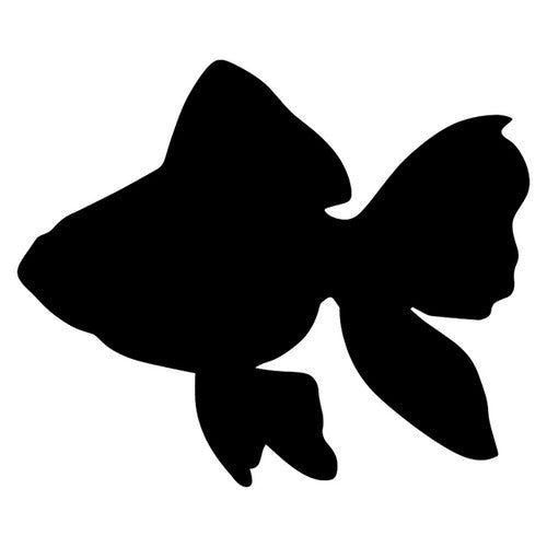 Close-up of a Zart scratch fish shape with black coating intact