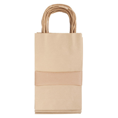 Zart Small Paper Bags with Handle Pack of 10. Zart small brown paper bags with handles, 26x16cm, pack of 10.