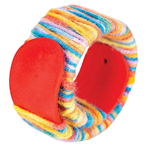 Assorted decorated Snap and Wrap bracelets showing felt and fabric embellishments